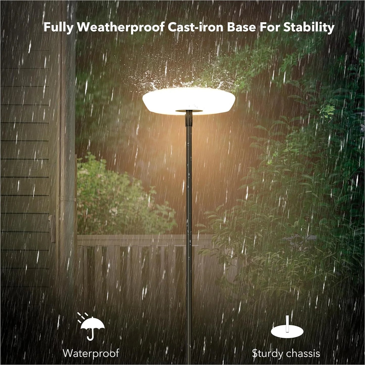 Solar Powered Outdoor Floor Lamp