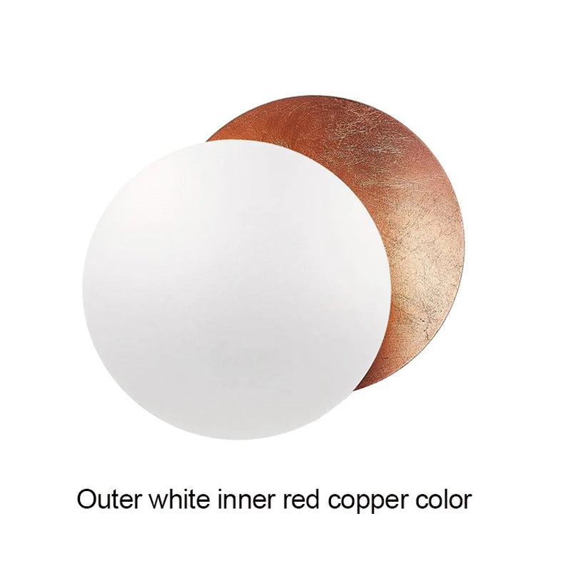 Modern Aisle Corridor round Wall Lamp Bedroom Eclipse Wall Lighting Indoor Bedside Lighting Decoration Living Room Wall Light