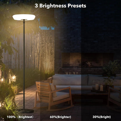 Solar Powered Outdoor Floor Lamp